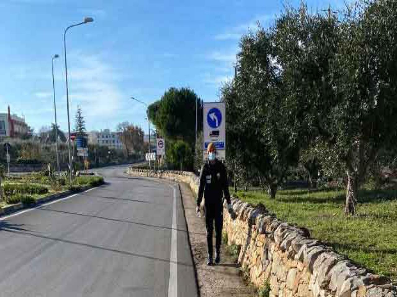 Uomo monitoraggio ambientale