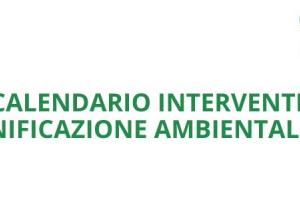 CALENDARIO INTERVENTO SANIFICAZIONE 2025