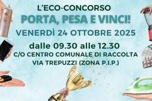 TORNA L'ECO-CONCORSO "PORTA, PESA E VINCI...A NOVOLI"!